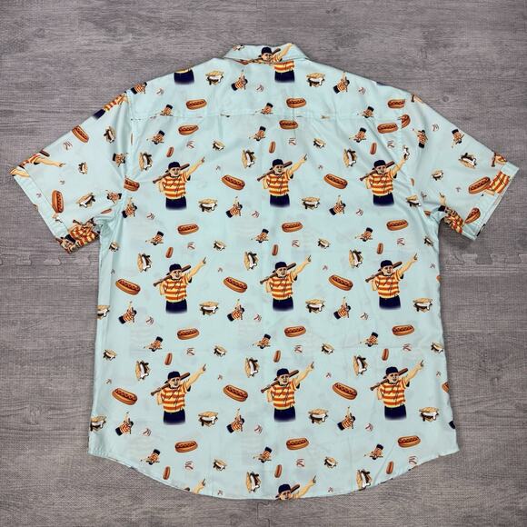 RSVLTS The Sandlot The Great Hambino Shirt Mens 3XL XXXL Short Sleeve Preppy AOP - Picture 9 of 12